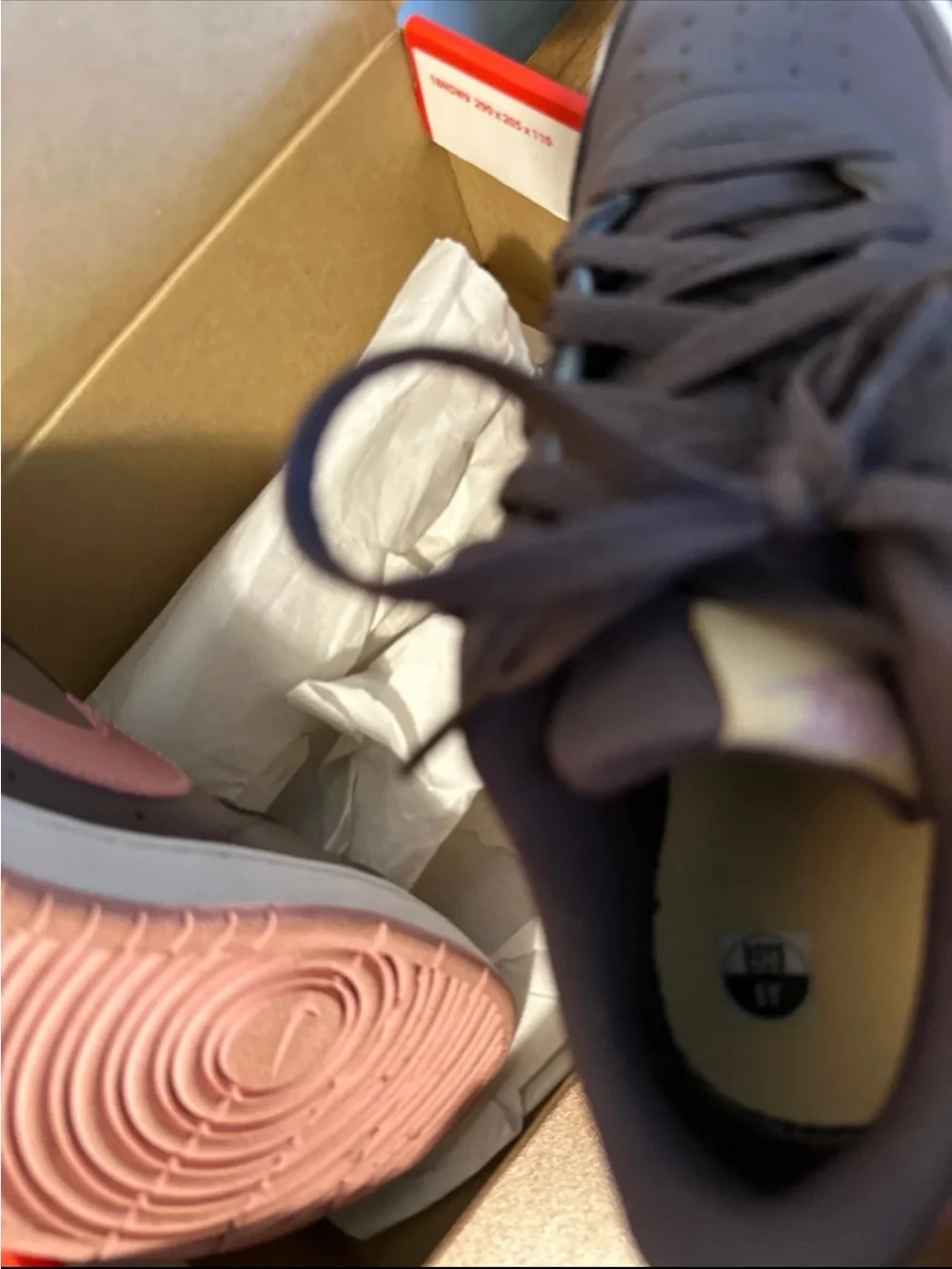 Nike Kids Pink-Accented Grey Low-Top Sneakers